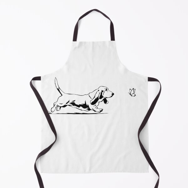 Item preview, Basset hound chasing Butterfly designed and sold by MargLandmeter.