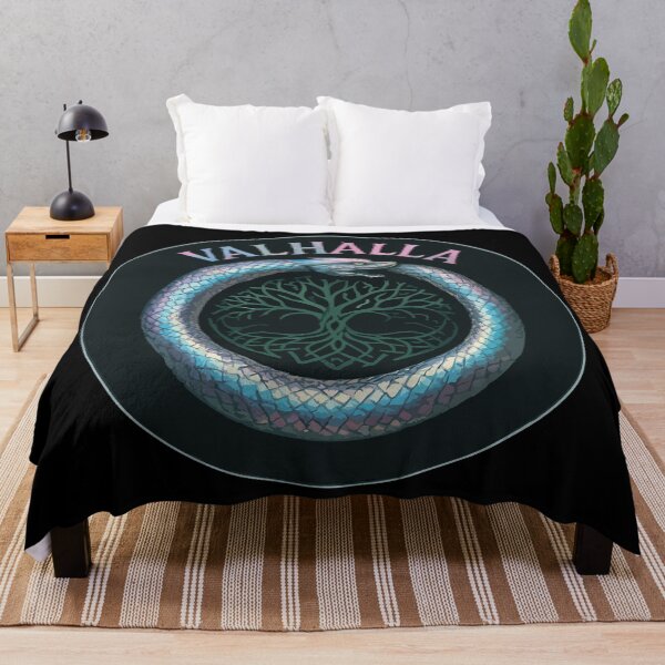 Item preview, Ouroboros Snake Valhalla Norse Monochromatic designed and sold by TomFrontierArt.