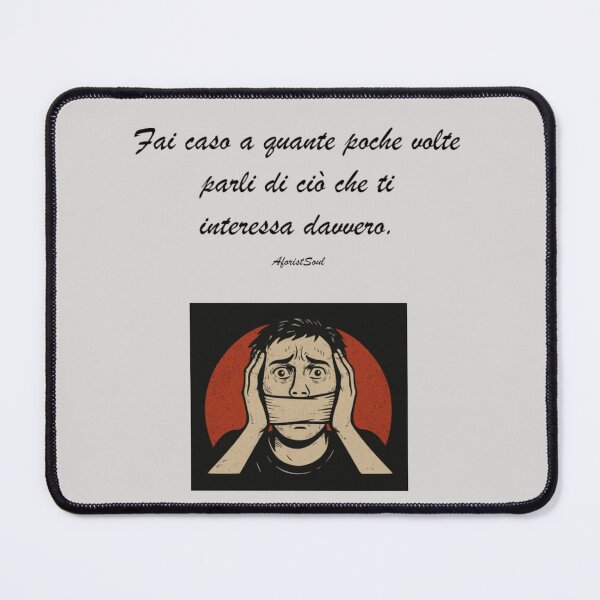 Item preview, Fai caso a quante poche volte parli di ciò che ti interessa davvero. - Maglietta e oggetti filosofici - Scritta nera designed and sold by AforistSoul.