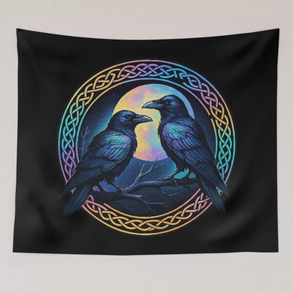 Item preview, Huginn And Muninn Ravens Norse designed and sold by TomFrontierArt.