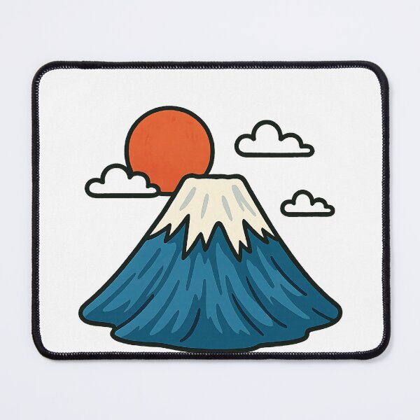 Item preview, Mount Fuji Sunrise Sticker – Japanese Landscape in Kawaii Style designed and sold by Urbancrew2.