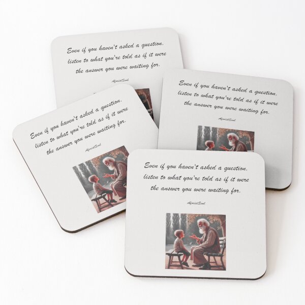 Item preview, The Answer You Didn't Ask For – Thought-Provoking Quote Design designed and sold by AforistSoul.