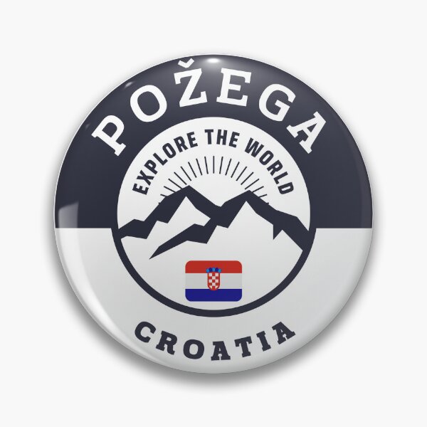 Item preview, Požega Croatia Black and White Crest designed and sold by World Designs.