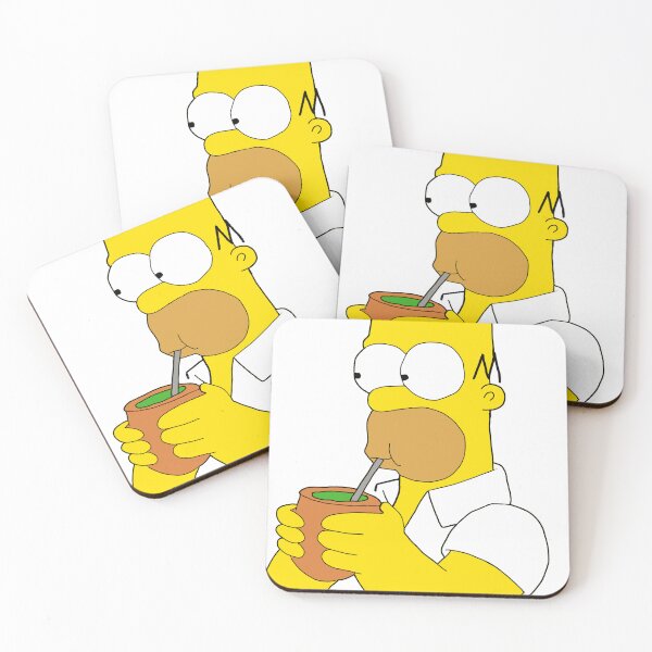 Item preview, Homer Simpson drinking mate designed and sold by argergenta .