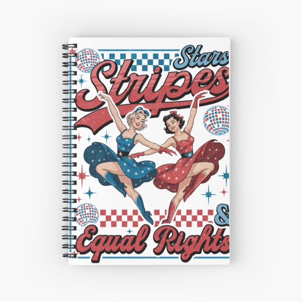 Artikel-Vorschau von Stars Stripes und Gleichberechtigung am 4. Juli, designt und verkauft von PrettyInk.