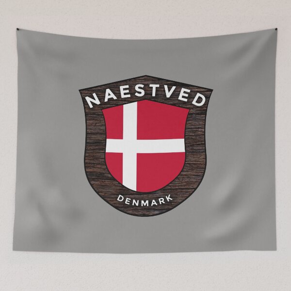 Item preview, Næstved Denmark Emblem Flag designed and sold by World Designs.