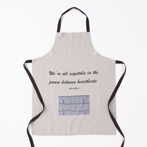 Item preview, Asystolic Between Heartbeats – Reflective Quote on Life and Mortality designed and sold by AforistSoul.