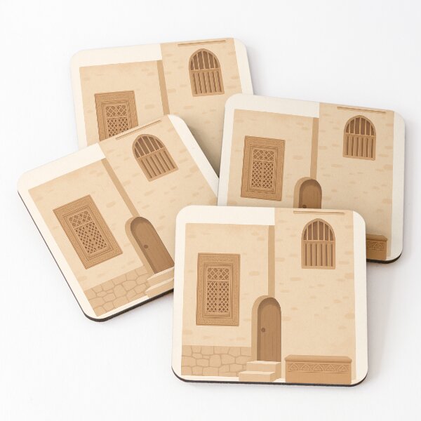 Item preview, Traditional Gulf House – Khaleeji Architecture Art designed and sold by HND.