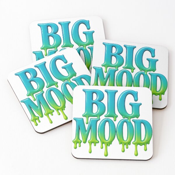 Item preview, Big Mood – Slimecore Drippy Text Sticker designed and sold by CaffeinatedCreatures.