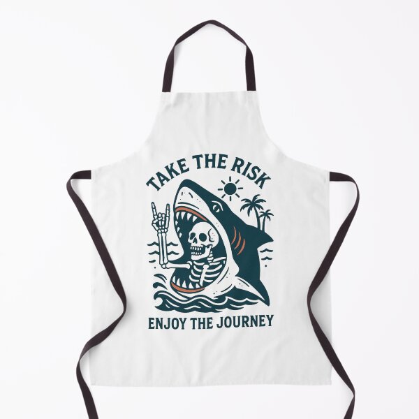 Item preview, Take The Risk Enjoy The Journey Skeleton Shark designed and sold by Tigerr3g.