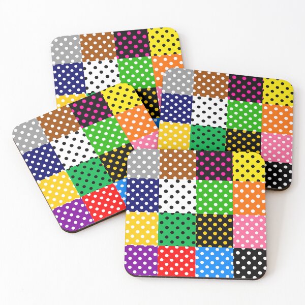 Item preview, Colorful Patchwork Polka Dots Pattern Design  designed and sold by PatternTitan.