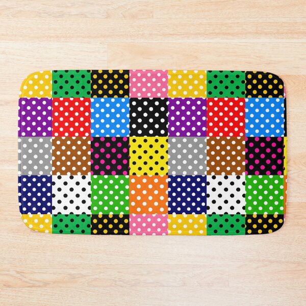 Item preview, Colorful Patchwork Polka Dots Pattern Design  designed and sold by PatternTitan.