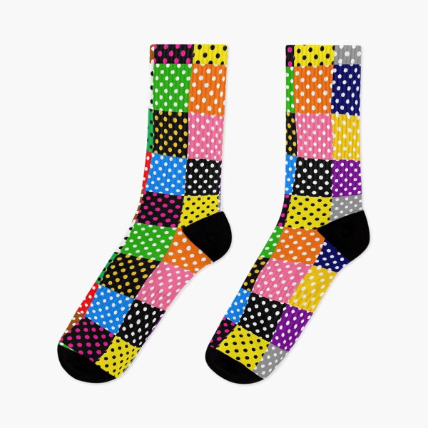 Item preview, Colorful Patchwork Polka Dots Pattern Design  designed and sold by PatternTitan.