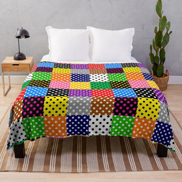 Item preview, Colorful Patchwork Polka Dots Pattern Design  designed and sold by PatternTitan.