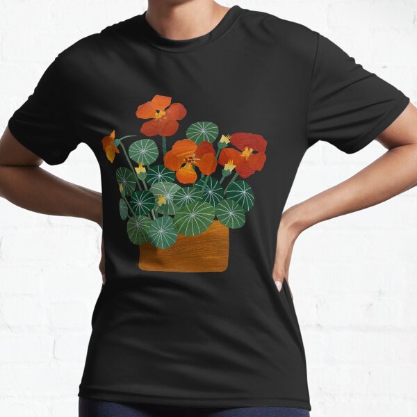Item preview, Nasturtiums in a pot designed and sold by Studio Moo Designs.