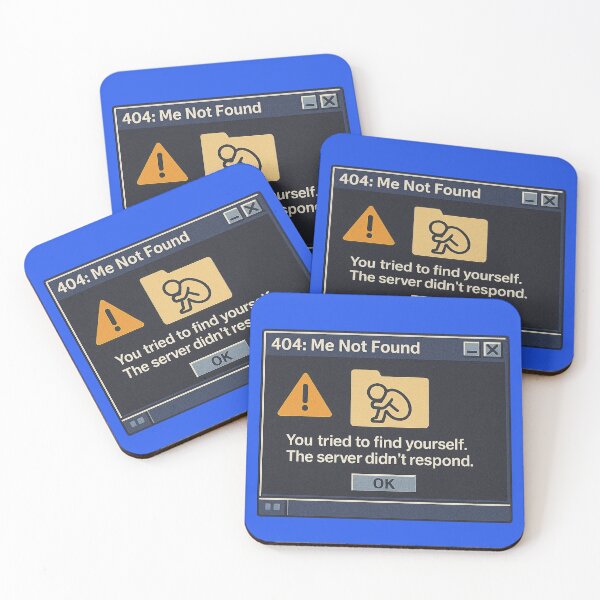 Item preview, 404: Me Not Found – Digital Identity Crisis Art designed and sold by CringeCult.