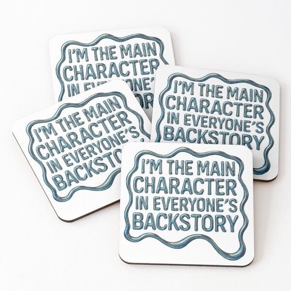 Item preview, I’m the Main Character in Everyone’s Backstory – Dramatic Statement Sticker designed and sold by CaffeinatedCreatures.