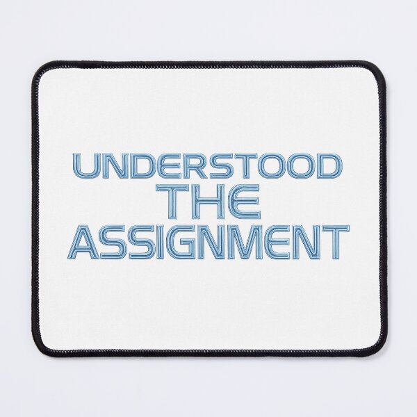 Item preview, Understood the Assignment – Ironic Confidence Sticker designed and sold by CaffeinatedCreatures.