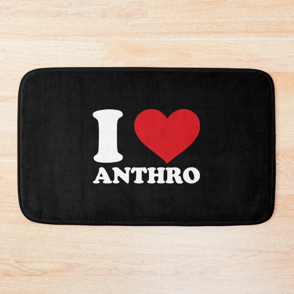 Item preview, I love Anthro – White Text Red Heart Design designed and sold by EmeraldeaArt.