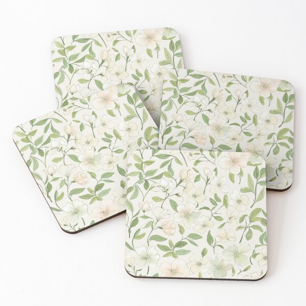 Item preview, Pastel Flowers and Green Leaves designed and sold by CoolPixels.
