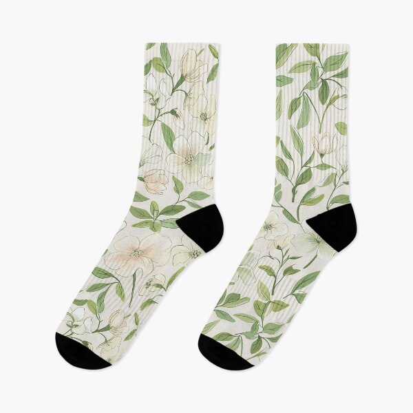 Item preview, Pastel Flowers and Green Leaves designed and sold by CoolPixels.