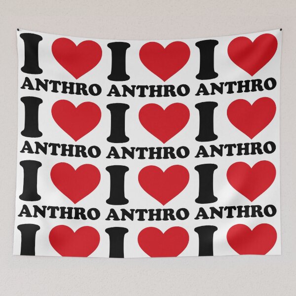 Item preview, I love Anthro – Anthropology Fan Design designed and sold by EmeraldeaArt.
