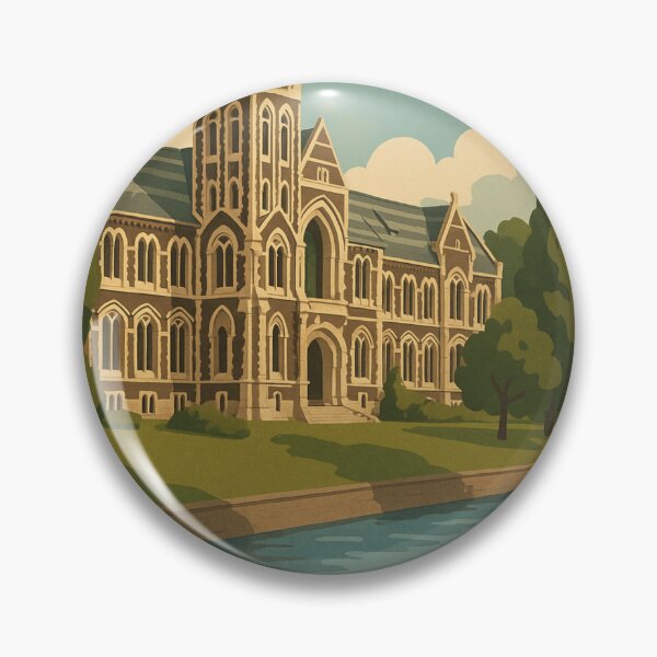 Item preview, Otago University Clocktower by River in Dunedin, NZ designed and sold by Aryabek.
