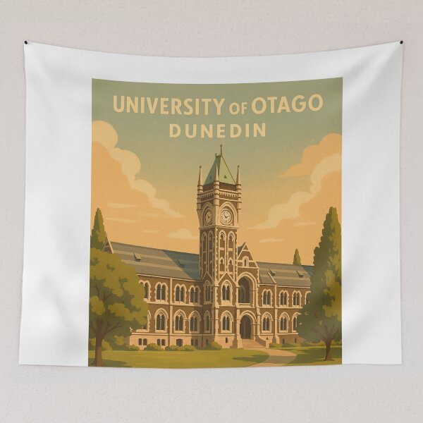 Item preview, University of Otago in Golden Hour, Dunedin New Zealand designed and sold by Aryabek.