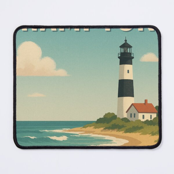 Item preview, East Hampton Seaside with Lifeguard Hut and Coastal Path designed and sold by Aryabek.