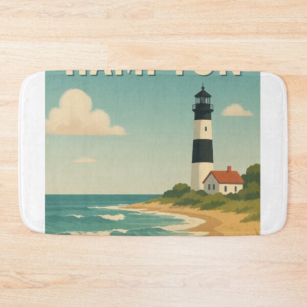 Item preview, East Hampton Seaside with Lifeguard Hut and Coastal Path designed and sold by Aryabek.
