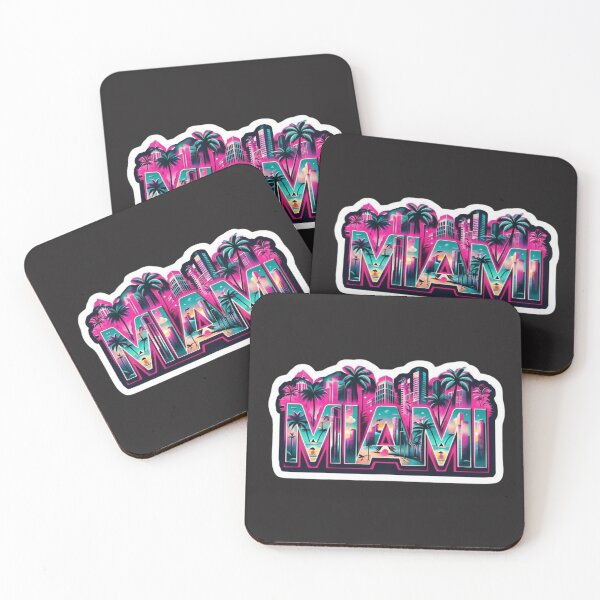 Item preview, Miami Sticker – Neon Heatwave 2025 Vacation Gift Edition Falcon-Frequency Drop-Amalgramation spirit of might designed and sold by Imaginarium of Chaos falcon88 .