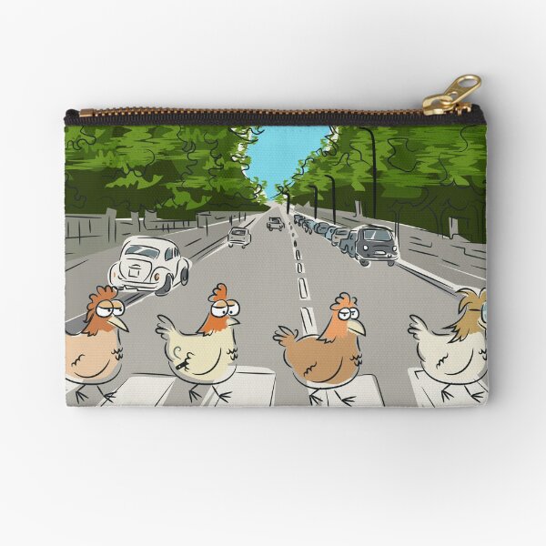 Item preview, Abbey Road Chickens T-Shirt – Funny classic rock Parody for Music & Farm Animal Fans designed and sold by Jaime Brash.