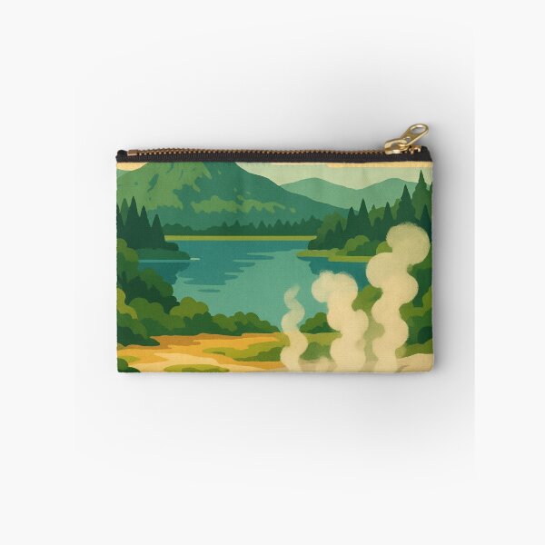 Item preview, Rotorua Geothermal Landscape with Steaming Pool designed and sold by Aryabek.