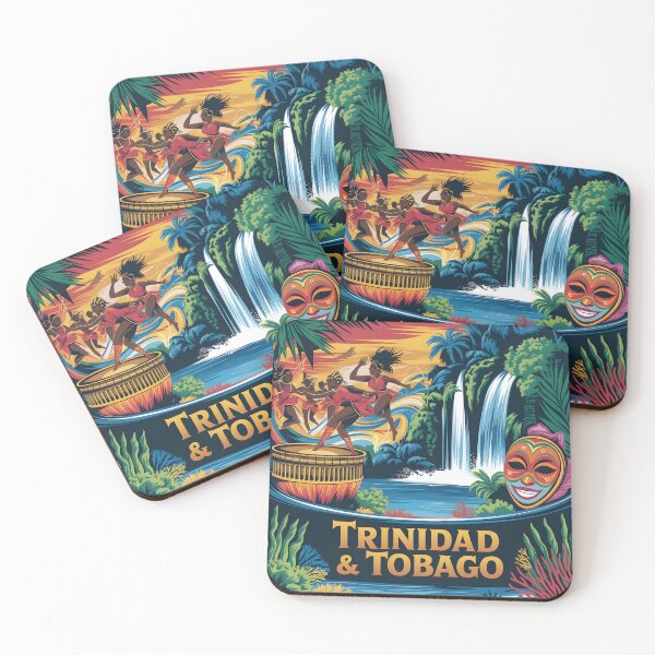 Item preview, Trinidad & Tobago: Vintage Carnival Poster designed and sold by LSVart.