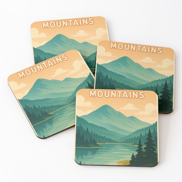Item preview, Adirondack Lake and Mountains with Forested Slopes designed and sold by Aryabek.