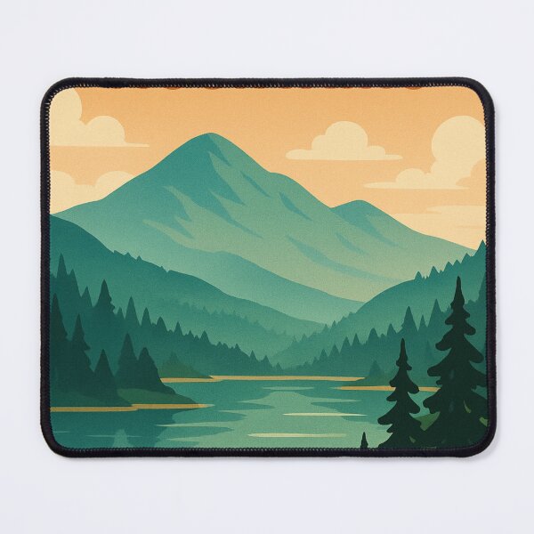 Item preview, Adirondack Lake and Mountains with Forested Slopes designed and sold by Aryabek.