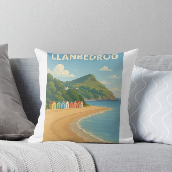 Item preview, Llanbedrog Beach Huts Along Tranquil North Wales Shore designed and sold by Aryabek.