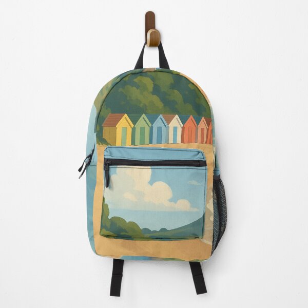 Item preview, Llanbedrog Beach Huts Along Tranquil North Wales Shore designed and sold by Aryabek.
