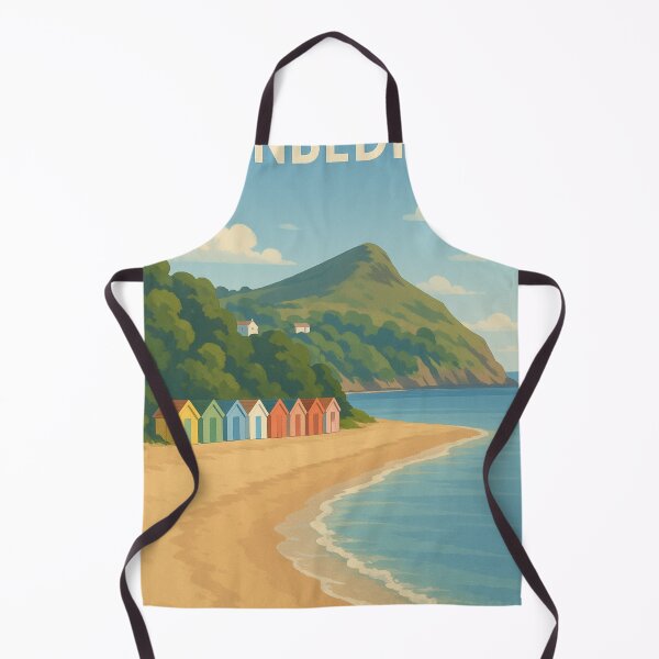 Item preview, Llanbedrog Beach Huts Along Tranquil North Wales Shore designed and sold by Aryabek.