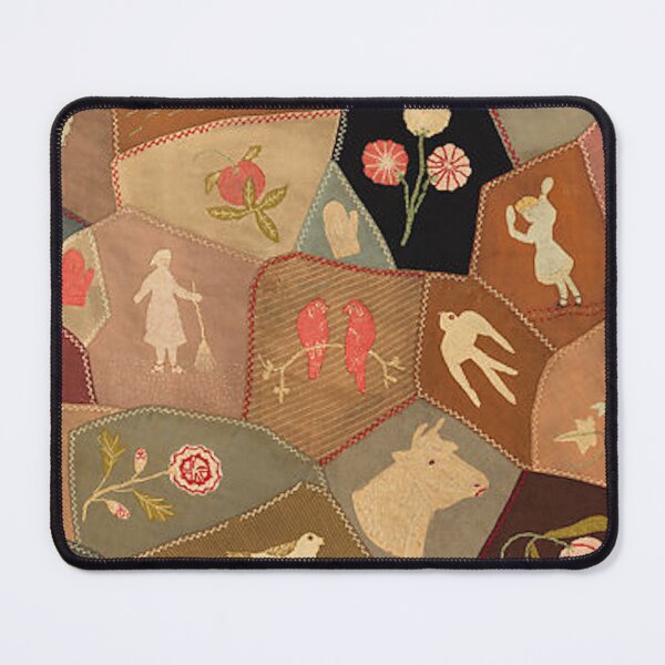 Item preview, All Sorts Country Cottage Quilt | Dove, Bull, Rabbits designed and sold by AnimaliaStar.