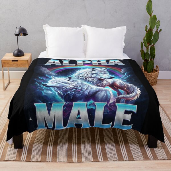 Item preview, Majestic Wolves Under A Cosmic Rainbow designed and sold by Aise06.