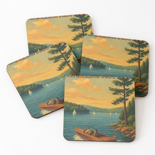 Item preview, Lake Wallenpaupack Boating Scene at Sunset designed and sold by Aryabek.