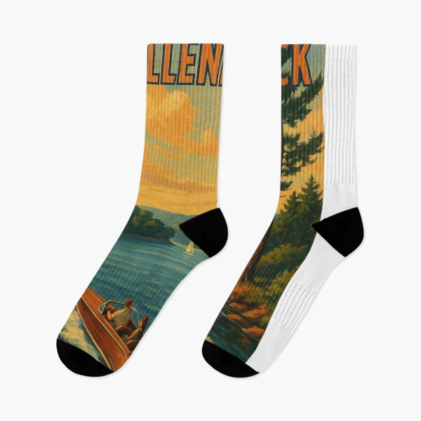 Item preview, Lake Wallenpaupack Boating Scene at Sunset designed and sold by Aryabek.