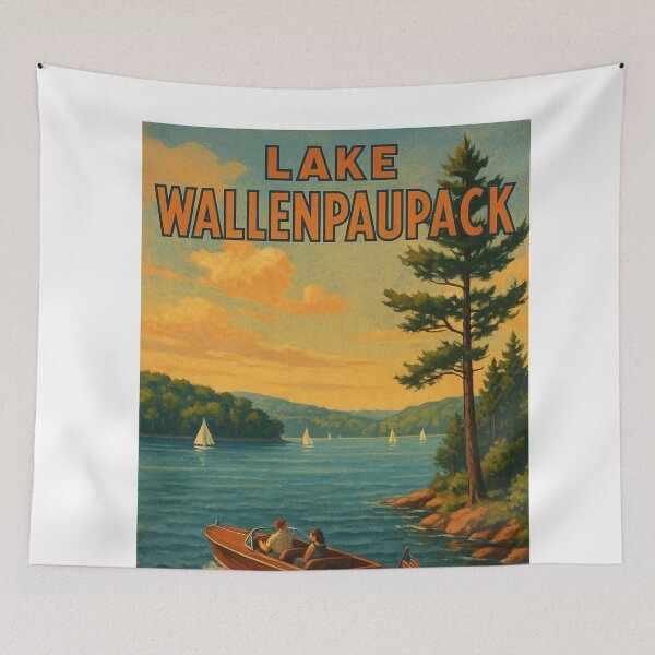 Item preview, Lake Wallenpaupack Boating Scene at Sunset designed and sold by Aryabek.