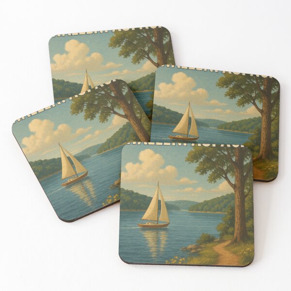 Item preview, Lake Wallenpaupack Sailboat on Peaceful Summer Day designed and sold by Aryabek.