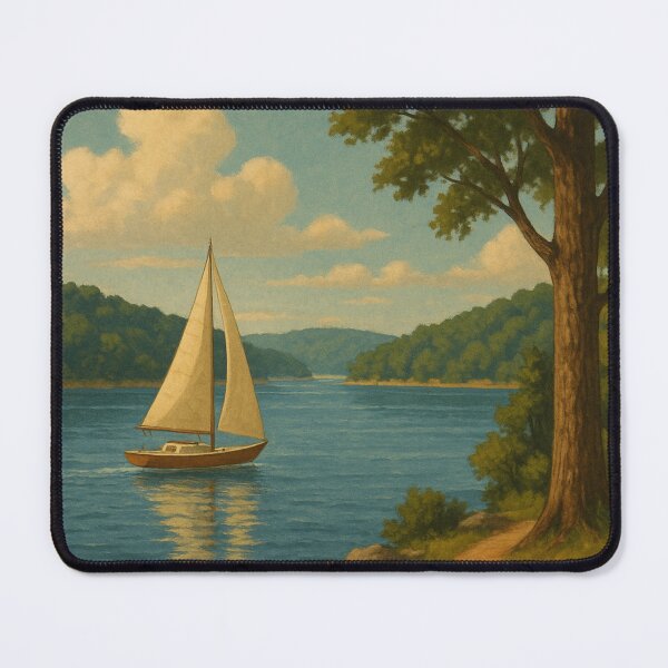 Item preview, Lake Wallenpaupack Sailboat on Peaceful Summer Day designed and sold by Aryabek.