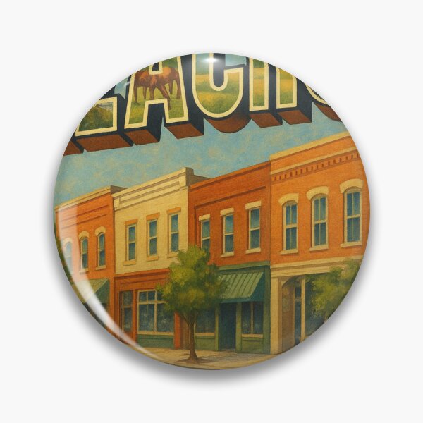 Item preview, Alachua Florida Historic Storefronts and Palm Trees designed and sold by Aryabek.