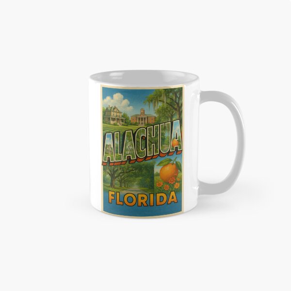 Item preview, Alachua Florida Scenic Montage with Live Oaks and Orange designed and sold by Aryabek.