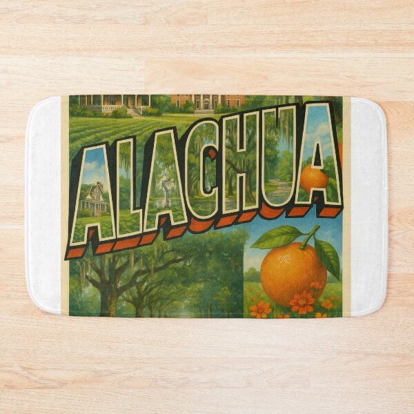 Item preview, Alachua Florida Scenic Montage with Live Oaks and Orange designed and sold by Aryabek.