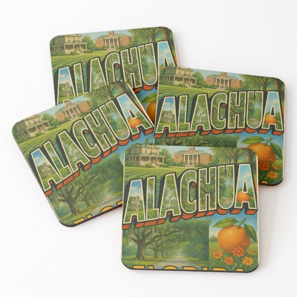 Item preview, Alachua Florida Scenic Montage with Live Oaks and Orange designed and sold by Aryabek.